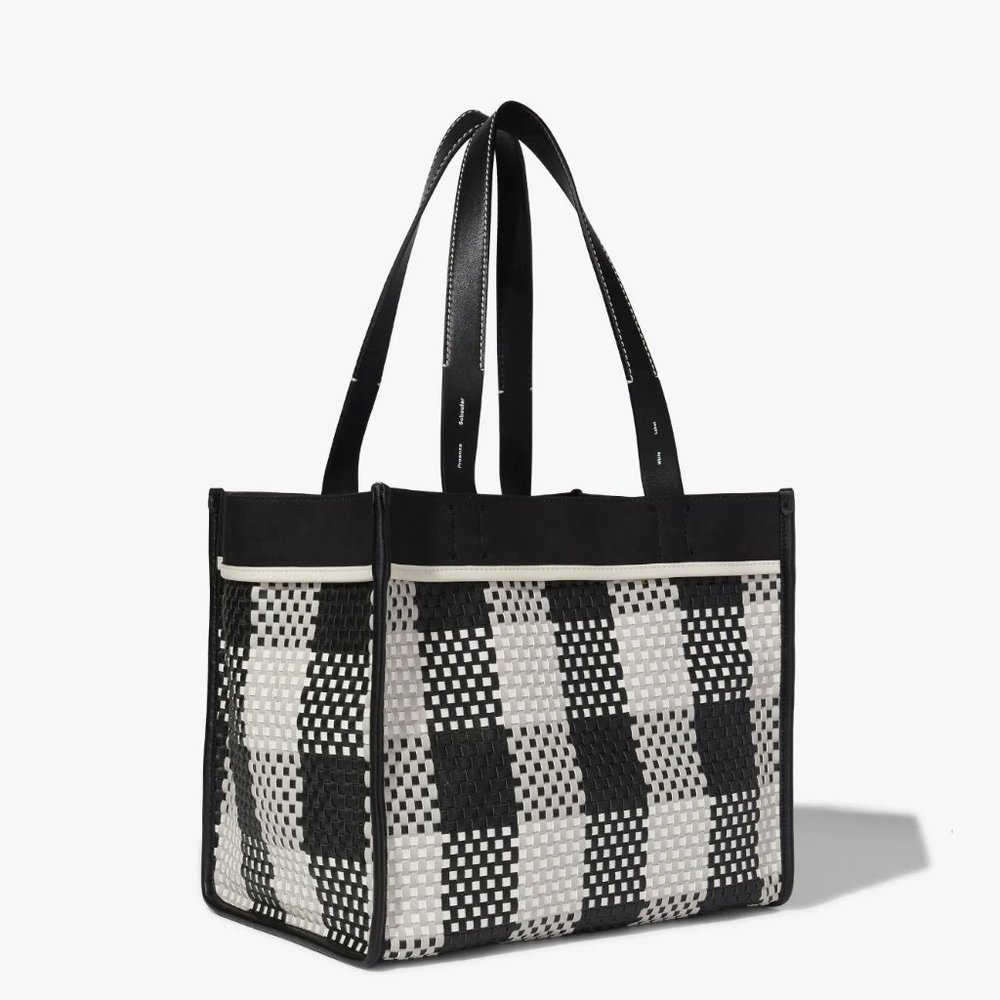 PROENZA SCHOULER Large Morris Woven Plaid Tote